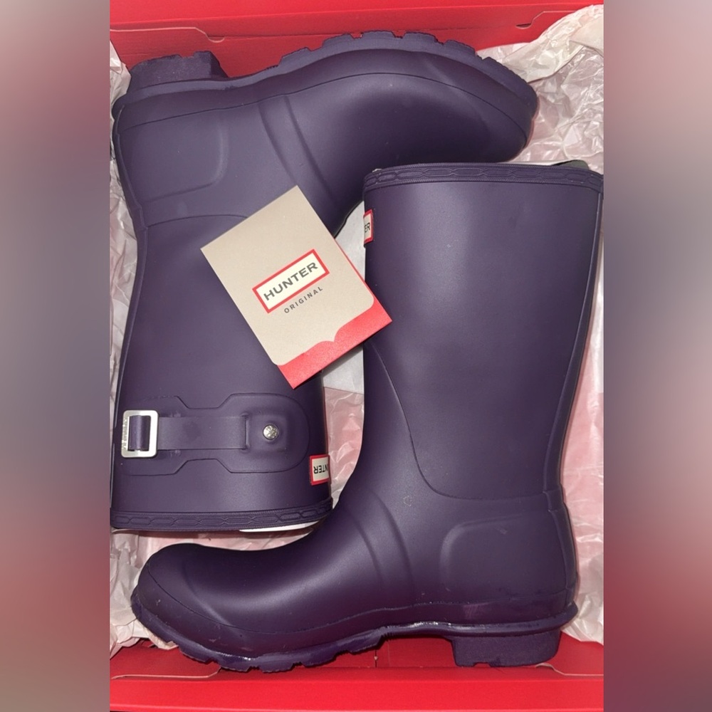 Hunter Women Purple Rain Boots